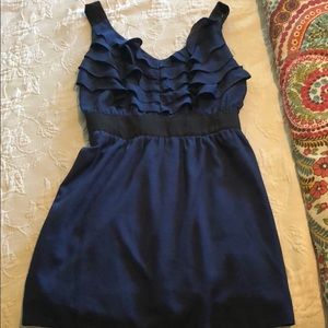Blue Ruffled Boutique Brand Dress